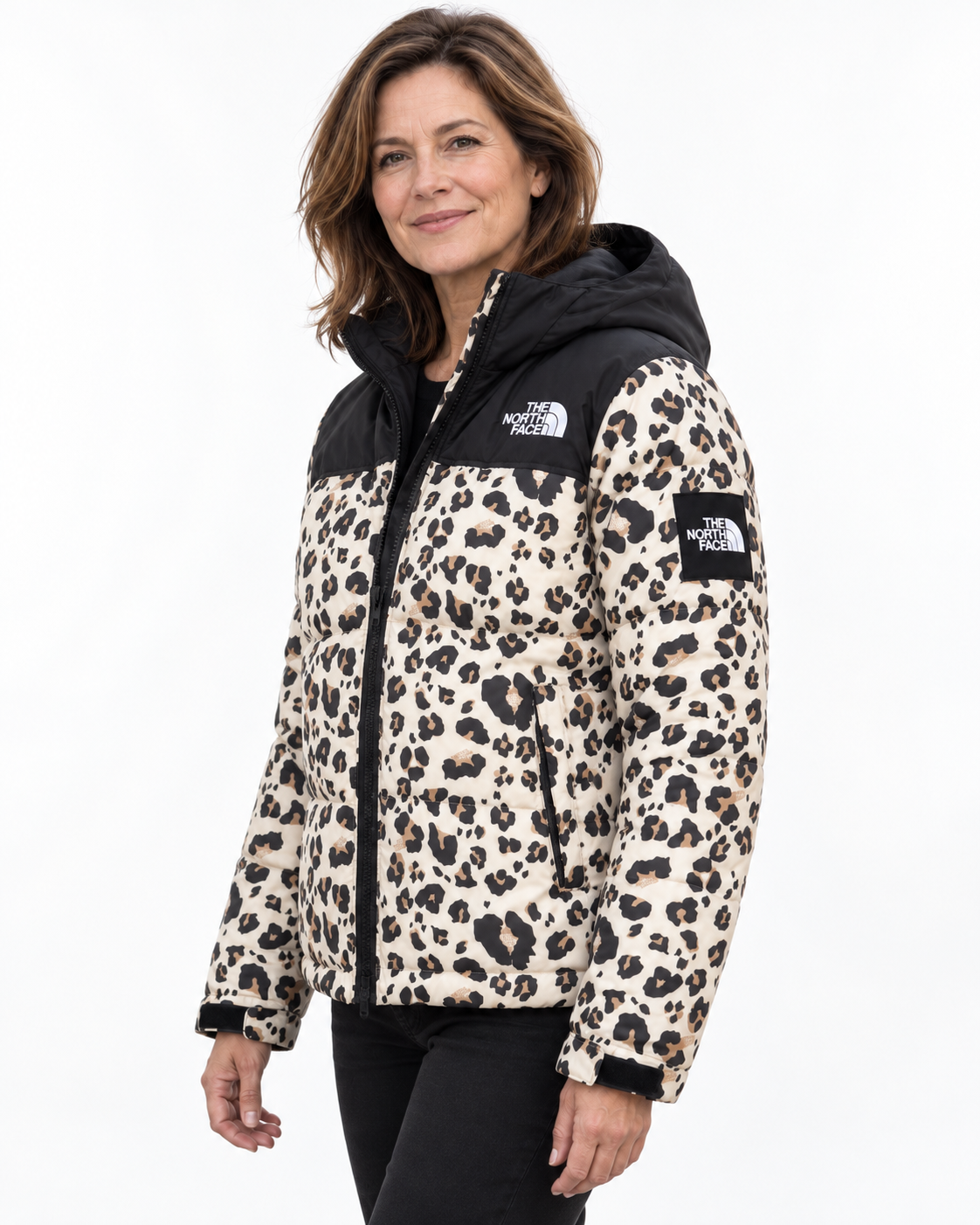 Elvorah Leopard Print Puffer Jacket - Image 1