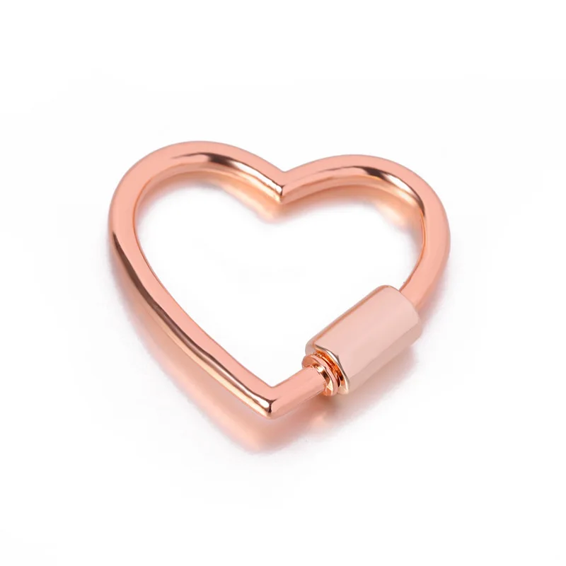 Heart Spring Gate Keychain Clip 22x23MM