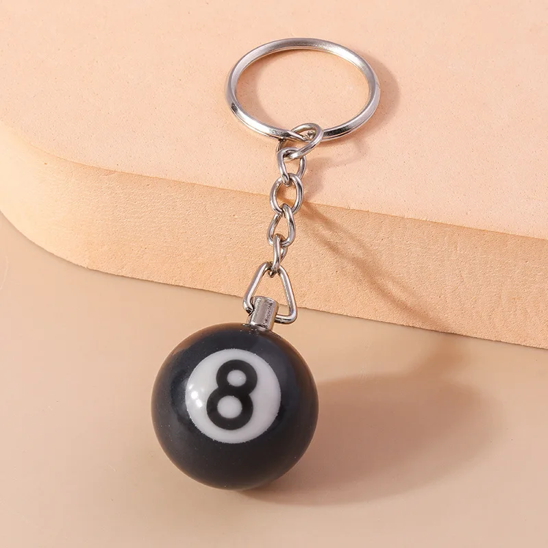 Lucky 8 Ball Keychain - Image 1
